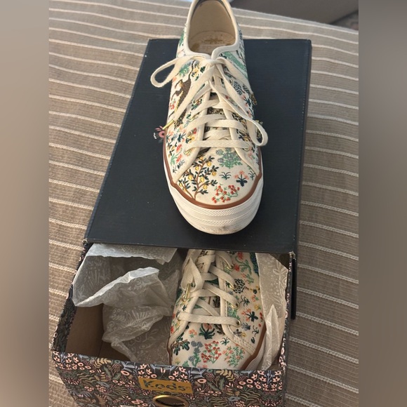 Keds X Rifle Paper Co Embroidered Sneakers - Picture 2 of 11